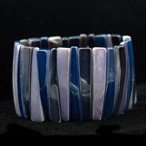 1-3/4" WIDE ROYAL LAVENDER STRETCH BRACELET - JBYSL1